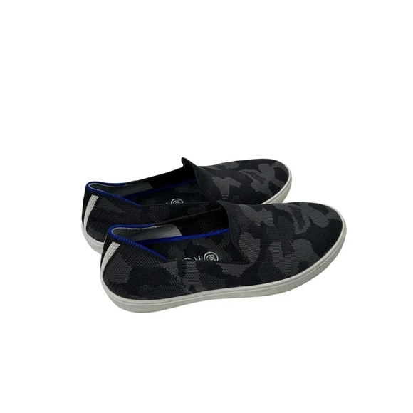 Rothy’s Size 7 The Sneaker in Black and Grey Camo - Picture 2 of 5